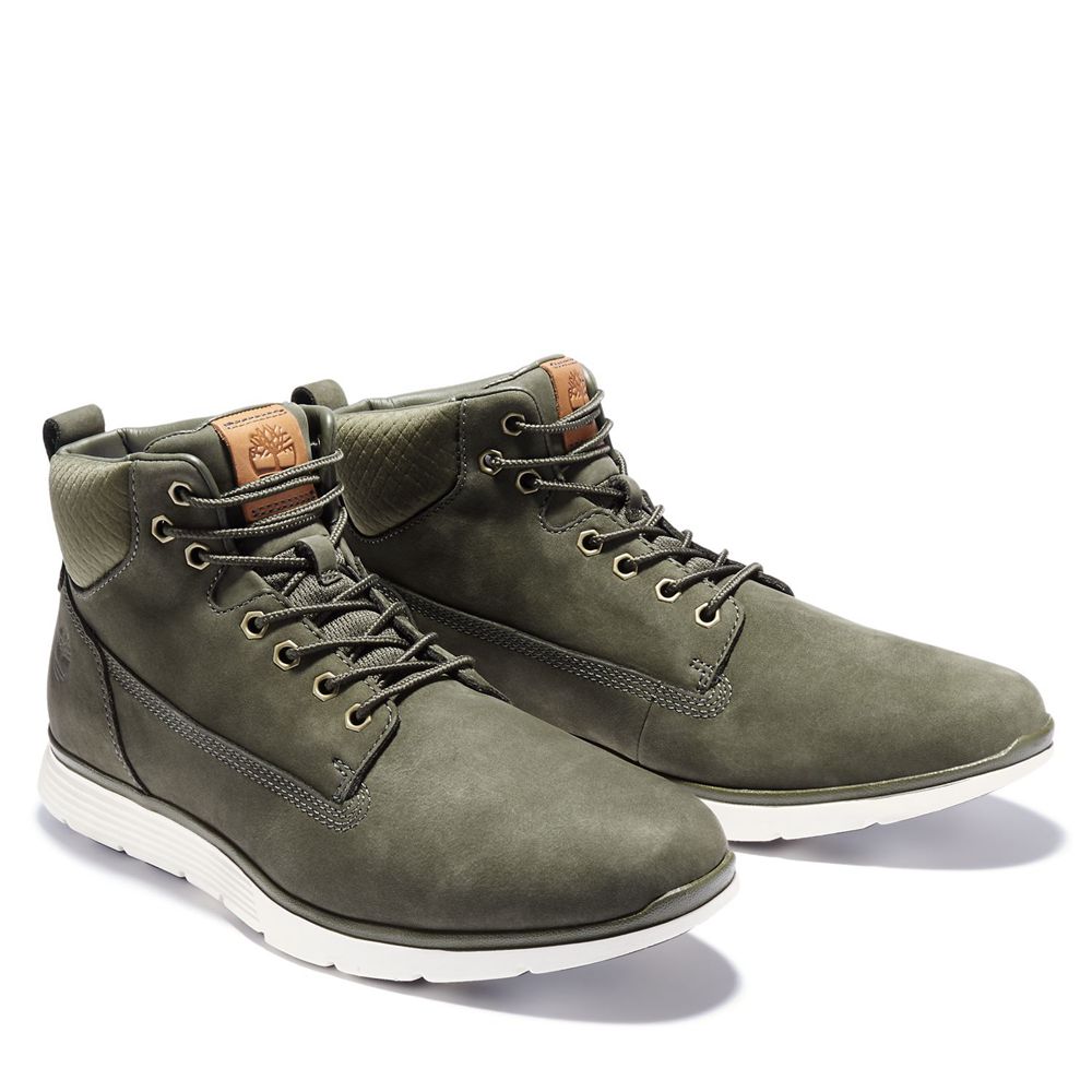 Timberland Mens Sneakers Killington Leather Chukka Boots - Olive - India QU3604275